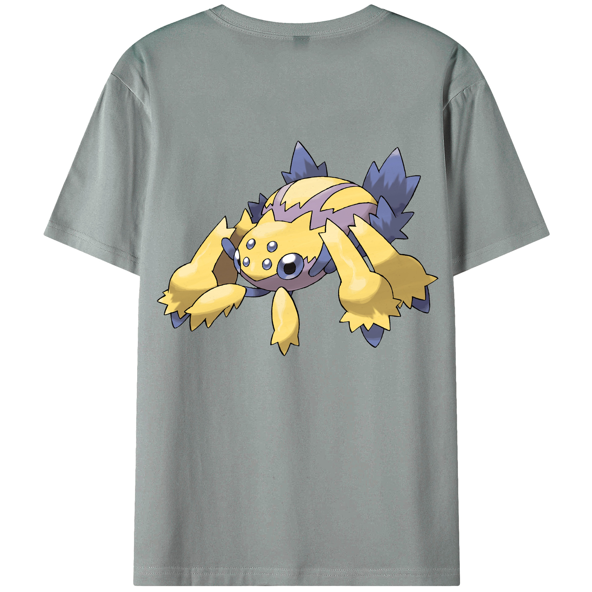 （画像用） ポケットモンスター Pokémon 綿100％ メンズ半袖Tシャツ（バックプリント） 通気性